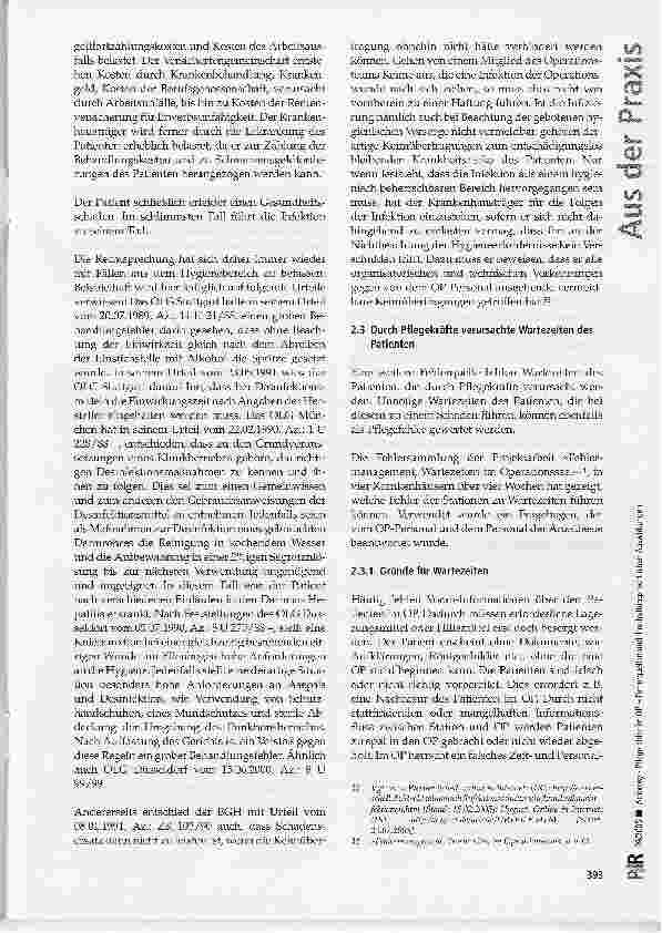 Vorschauseite 5: Pflegefehler im OP-Fehlerquellen und ihre haftungsrechtlichen Auswirkungen