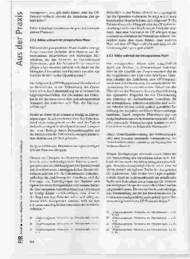Vorschauseite 6: Pflegefehler im OP-Fehlerquellen und ihre haftungsrechtlichen Auswirkungen