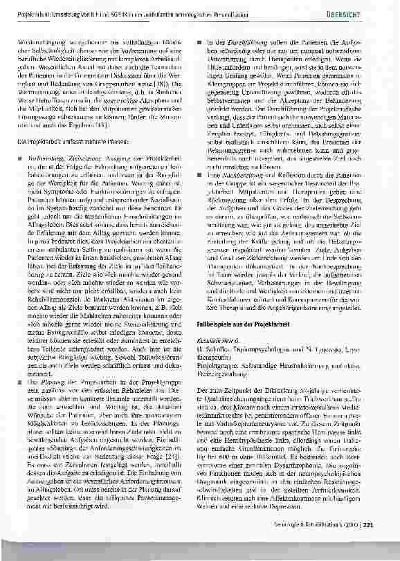 Vorschauseite 4: Projektarbeit: Therapeutische Strategien zur Umsetzung von ICF und SGB IX in der ambulanten wohnortnahen neurologischen Rehabilitation zur Verbesserung der Teilhabe am Leben in de…