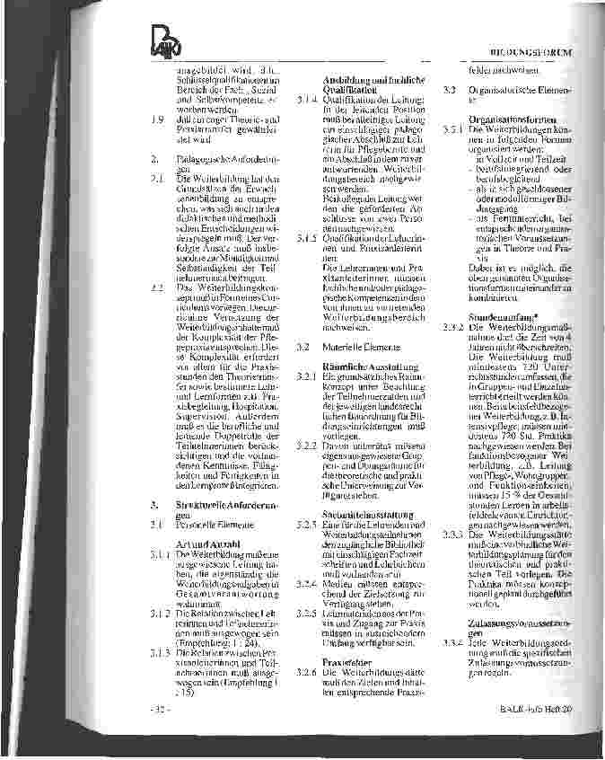 Vorschauseite 2: Rahmenordnung zu den fachbezogenen Weiterbildungen in den Pflegeberufen