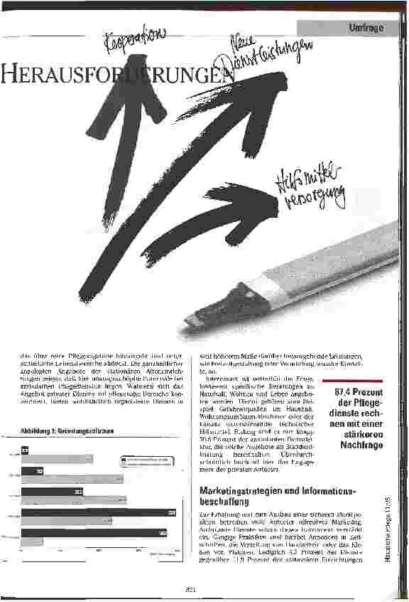 Vorschauseite 2: Pflegedienste vor neuen Herausforderungen Ausgewählte Ergebnisse einer Umfrage des Instituts Arbeit und Technik