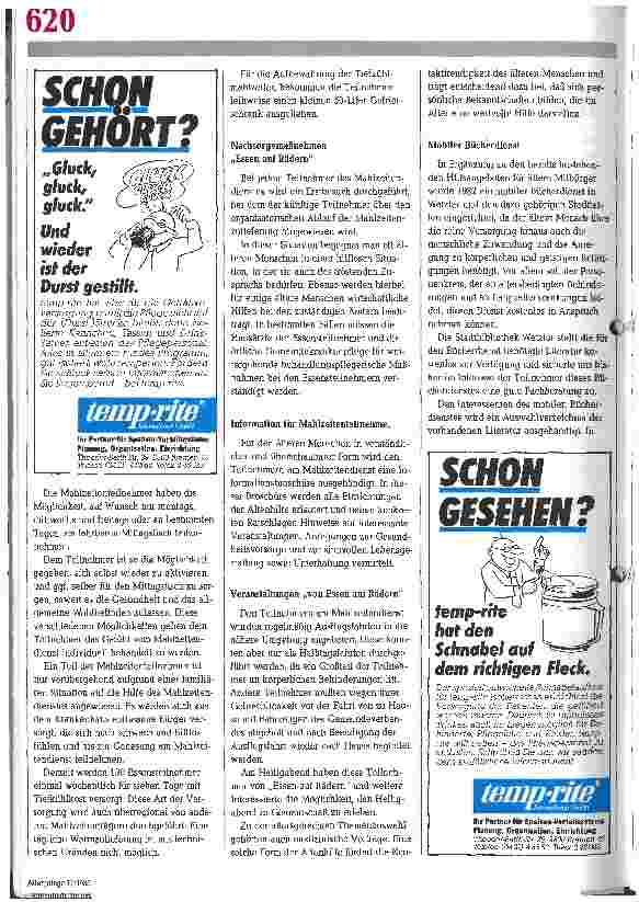 Vorschauseite 2: Altengerechte Betreuung - Ein Erfahrungsbericht des Gemeindeverbandes Evangelischer Kirchengemeinden in Wetzlar - Sozial-diakonischer Dienst