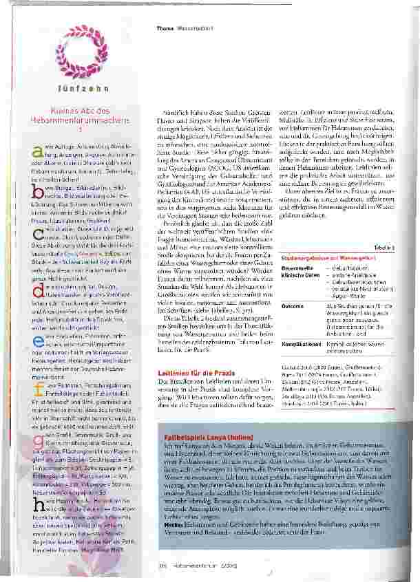 Vorschauseite 4: Die Wassergeburt fördern