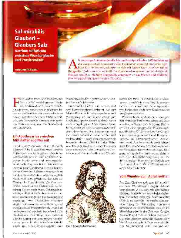 Vorschauseite 1: Sal mirabilis Glauberi -Glaubers Salz