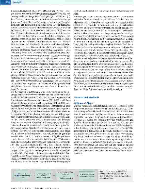 Vorschauseite 2: Mehr als nur Entspannung? Möglichkeiten und Grenzen rezeptiver musiktherapeutischer Techniken in der Palliativmedizin