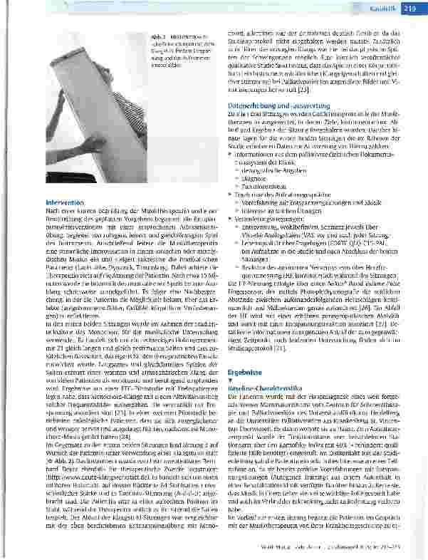 Vorschauseite 3: Mehr als nur Entspannung? Möglichkeiten und Grenzen rezeptiver musiktherapeutischer Techniken in der Palliativmedizin
