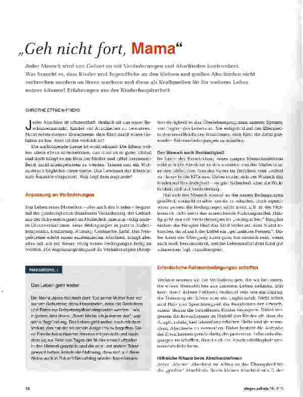 Vorschauseite 1: Geh nicht fort, Mama