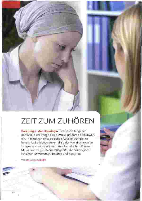 Vorschauseite 1: ZEIT ZUM ZUHÖREN