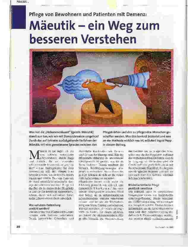 Vorschauseite 1: Mäeutik - ein Weg zum besseren Verstehen