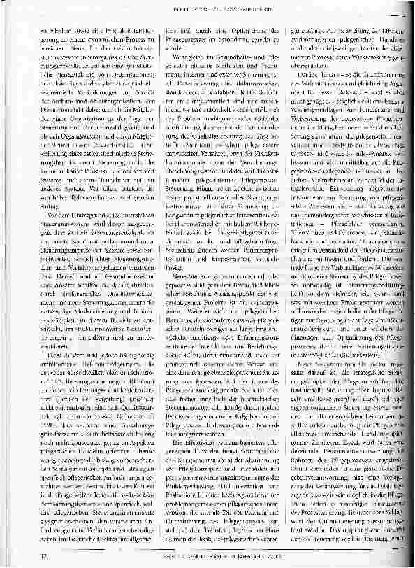 Vorschauseite 2: Der Pflegeforschungsverbund Nord. Optimierung des Pflegeprozesses durch neue Steuerungsinstrumente