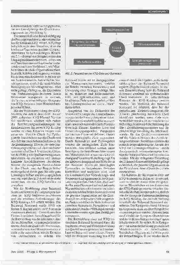 Vorschauseite 2: Kontinuierliches Qualitätsmanagement mit einer KTQ-basierten Balanced Scorecard