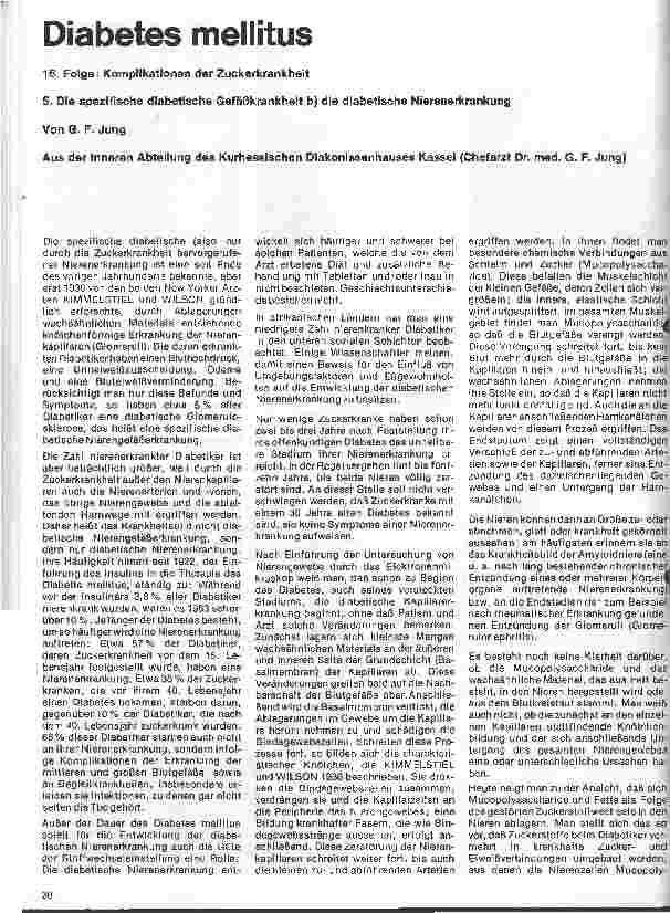 Vorschauseite 1: Diabetes mellitus 16. Folge: Komplikationen der Zuckerkrankheit