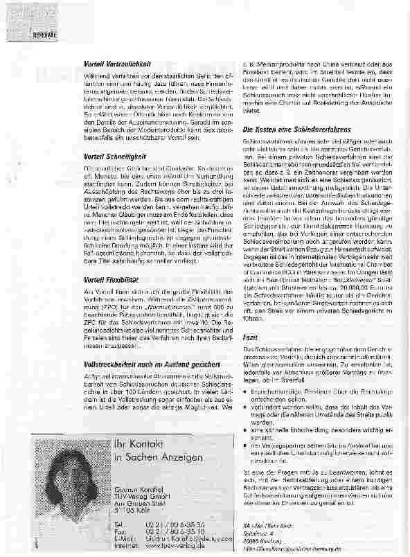 Vorschauseite 2: Privat organisierte ZivilprozesseEine Alternative auch für die Medizintechnik-Branche?