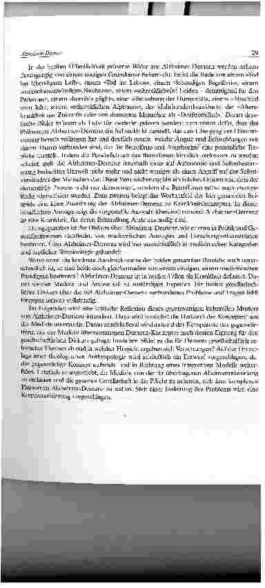 Vorschauseite 3: Alzheimer-Demenz. Perspektiven einer integrativen Demenz-Ethik