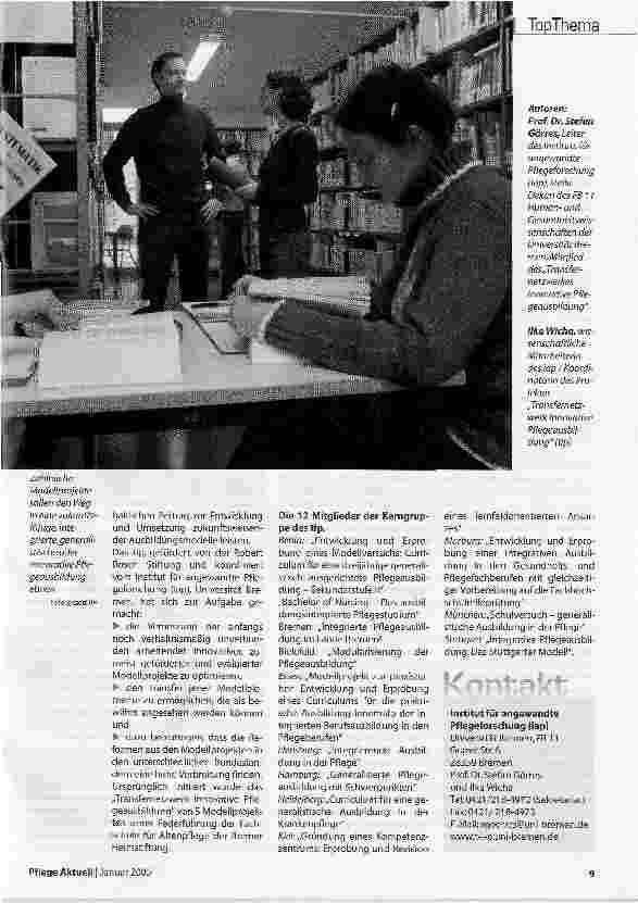 Vorschauseite 2: Ausbildung - Modellprojekte vernetzen