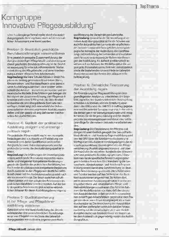 Vorschauseite 4: Ausbildung - Modellprojekte vernetzen