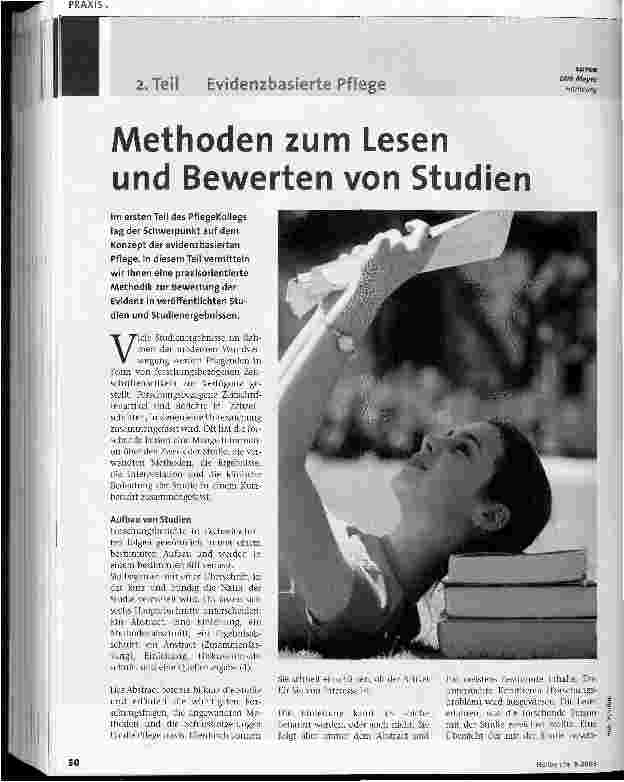 Vorschauseite 1: Methoden zum Lesen und Bewerten von Studien