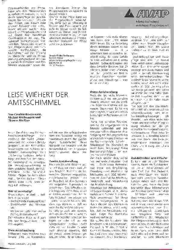 Vorschauseite 3: Qualitätssicherung in der Laienpflege