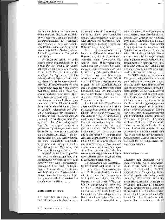 Vorschauseite 2: Stand und Perspektiven der Pränataldiagnostik