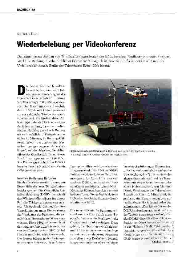 Vorschauseite 1: Wiederbelebung per Videokonferenz