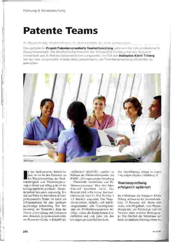 Vorschauseite 1: Patente Teams