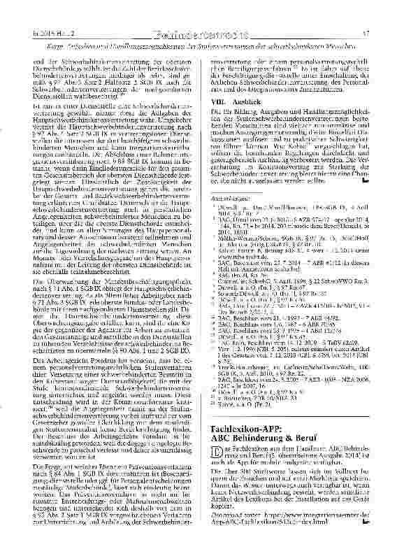Vorschauseite 5: Aufgaben und Handlungsmöglichkeiten der Stufenvertretungen der schwerbehinderten Menschen