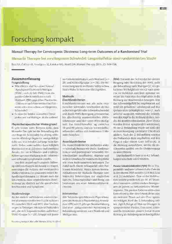 Vorschauseite 1: Forschung kompakt