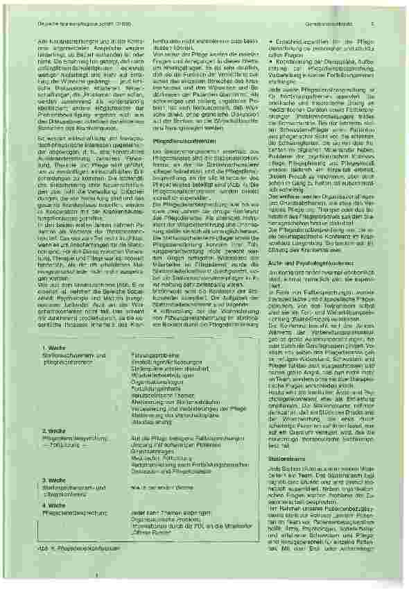 Vorschauseite 4: Die Rolle der psychiatrischen Krankenpflege im gemeindepsychiatrisch orientierten Krankenhaus