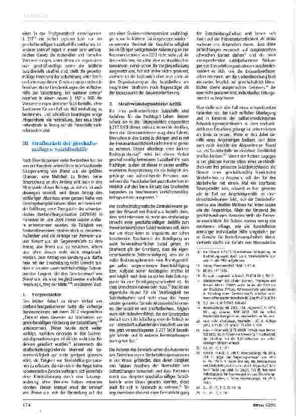 Vorschauseite 2: Der Bundestag entscheidet über eine gesetzliche Regelung der Suizidbeihilfe - Ein Vergleich der (Nicht-)Regelungsvorschläge
