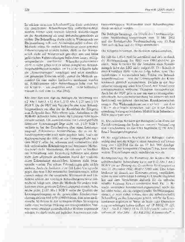 Vorschauseite 3: Verordnungsmöglichkeiten von Arzneimitteln zu Lastender GKV eingeschränktBundessozialgericht, Urteil vom 19. Oktober 2004 - B 1 KR 27/02 R