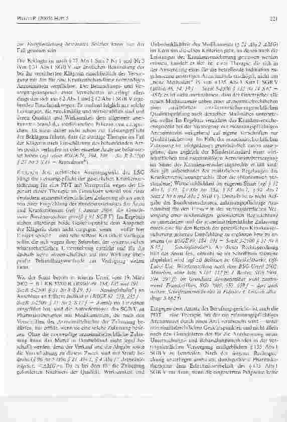 Vorschauseite 4: Verordnungsmöglichkeiten von Arzneimitteln zu Lastender GKV eingeschränktBundessozialgericht, Urteil vom 19. Oktober 2004 - B 1 KR 27/02 R