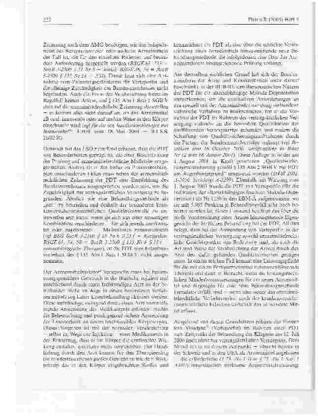 Vorschauseite 5: Verordnungsmöglichkeiten von Arzneimitteln zu Lastender GKV eingeschränktBundessozialgericht, Urteil vom 19. Oktober 2004 - B 1 KR 27/02 R