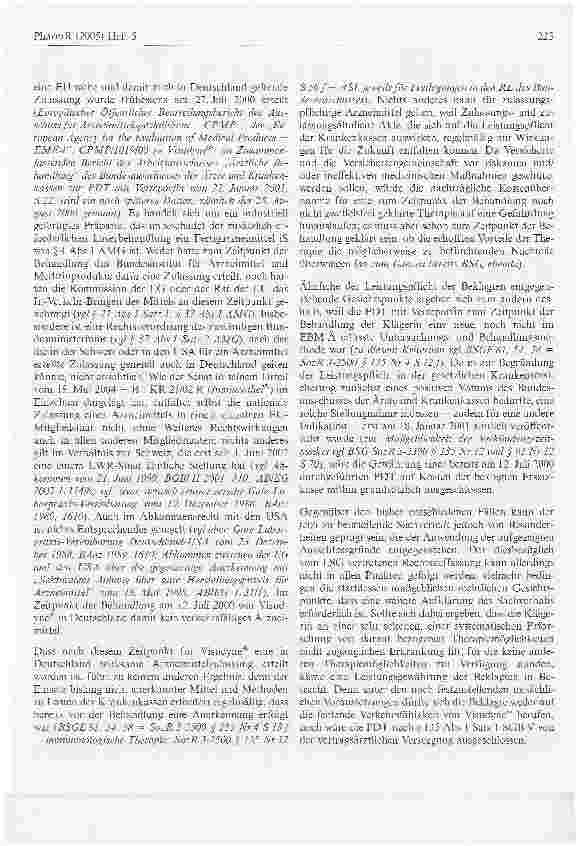Vorschauseite 6: Verordnungsmöglichkeiten von Arzneimitteln zu Lastender GKV eingeschränktBundessozialgericht, Urteil vom 19. Oktober 2004 - B 1 KR 27/02 R