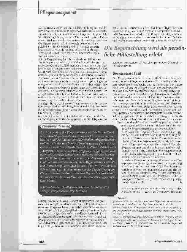 Vorschauseite 4: Das Know-how der Pflege stärken
