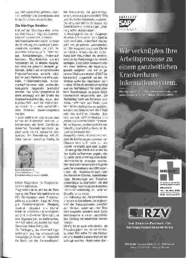 Vorschauseite 2: Kooperieren oder ausgliedern?Bei Strukturveränderungen steht auch das Labor auf dem Prüfstand