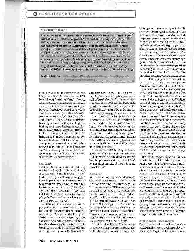 Vorschauseite 3: Von der pflegenden Angehörigen zur Angehörigen der Pflege