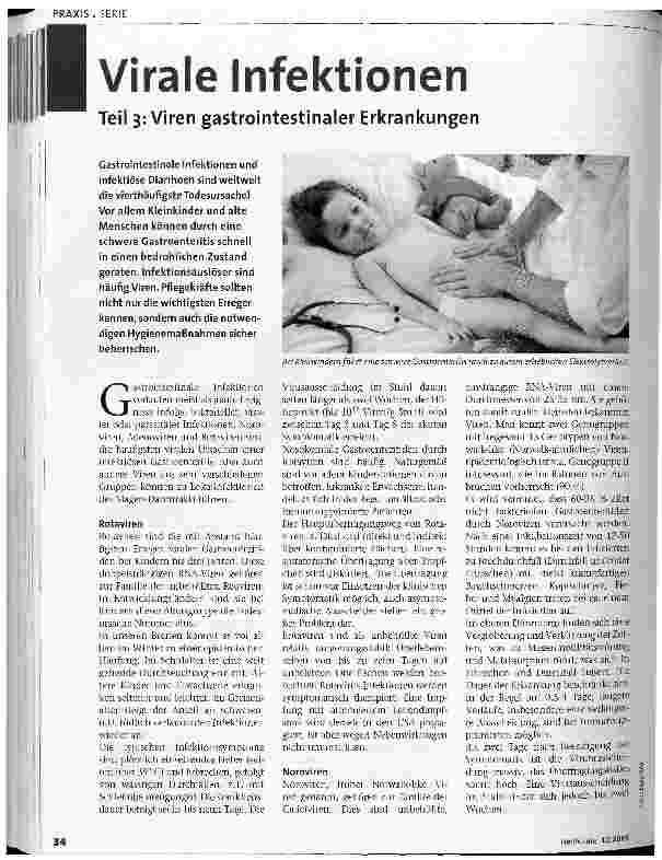 Vorschauseite 1: Virale InfektionenTeil 3: Viren gastrointestinaler Erkrankungen