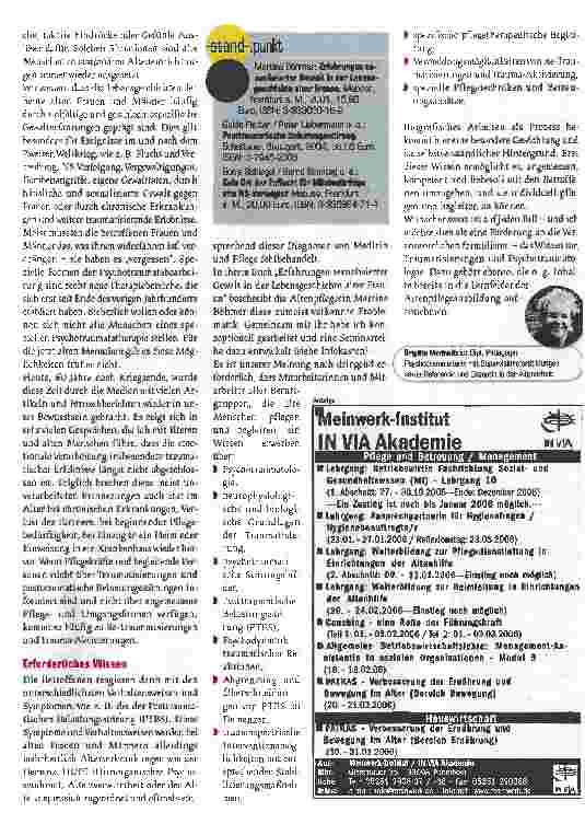 Vorschauseite 2: Unsichtbare WundenPflege und Begleitung bei traumatisierten alten Menschen
