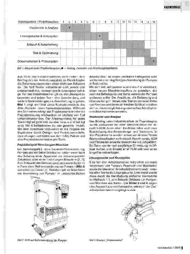 Vorschauseite 2: Innovation und Gestaltung durch Semesterprojekte in Kooperation von Industrie und Hochschule