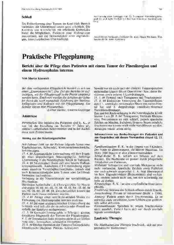 Vorschauseite 1: Praktische Pflegeplanung