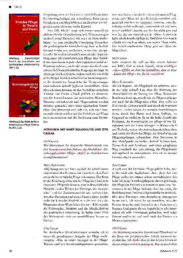 Vorschauseite 2: Beziehungsbasierte Pflege RBO-ein Modell für die Praxis