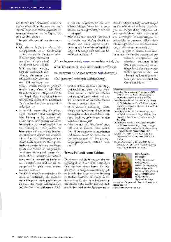 Vorschauseite 5: Entwicklungen in der Pflegebildung