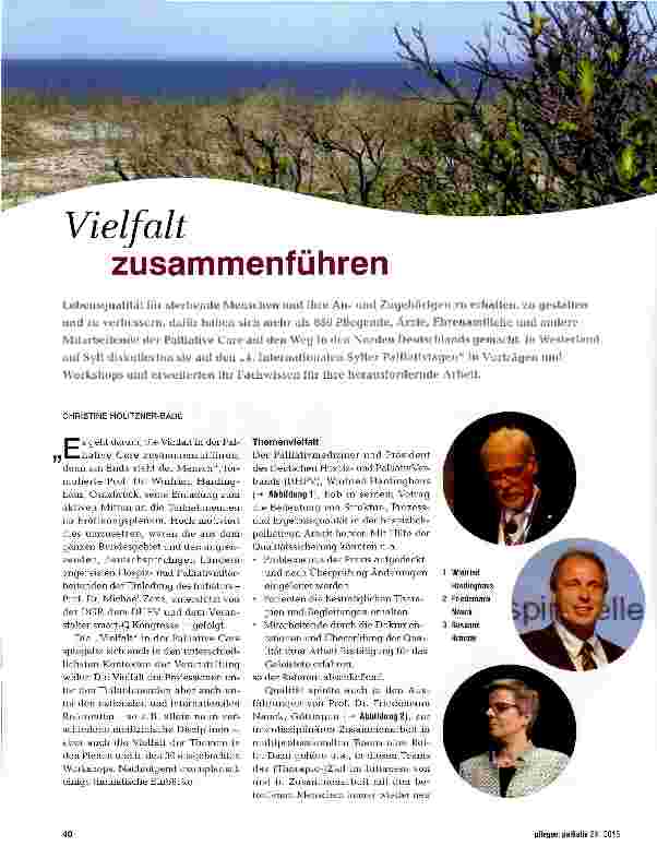 Vorschauseite 1: Vielfalt zusammenführen