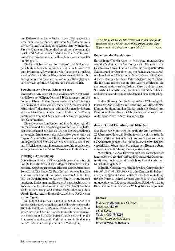 Vorschauseite 2: Heilhaus-Heilhausdas Haus der Mitte