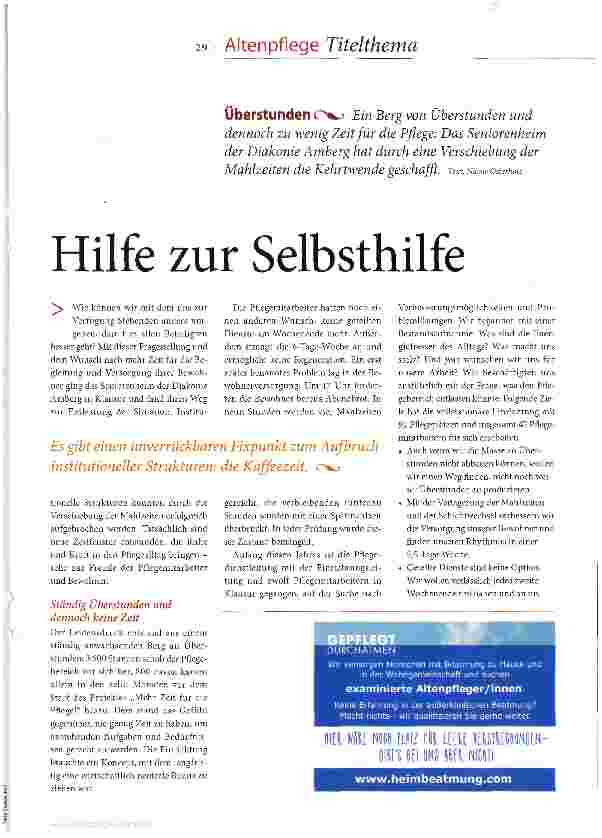 Vorschauseite 2: Hilfe zur Selbsthilfe