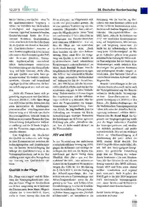 Vorschauseite 5: Verbesserungen für Patienten und Kliniken