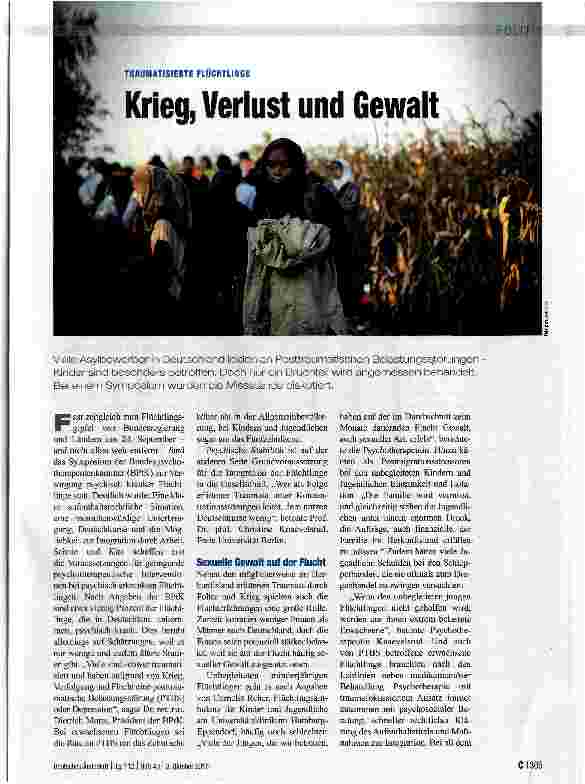 Vorschauseite 1: Krieg, Verlust und Gewalt