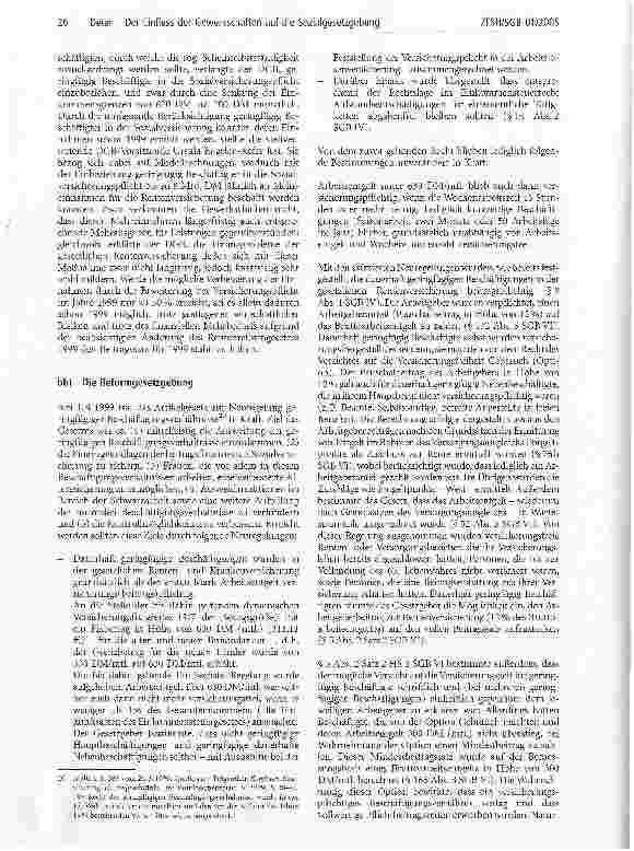 Vorschauseite 5: Der Einfluss der Gewerkschaften auf die Sozialgesetzgebung
