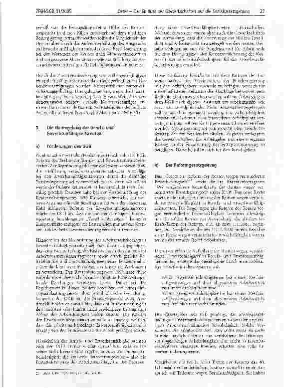 Vorschauseite 6: Der Einfluss der Gewerkschaften auf die Sozialgesetzgebung