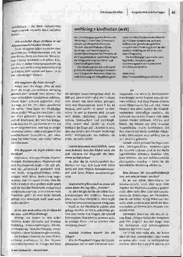 Vorschauseite 3: Kindheiten im Zweiten Weltkrieg und ihre Folgen